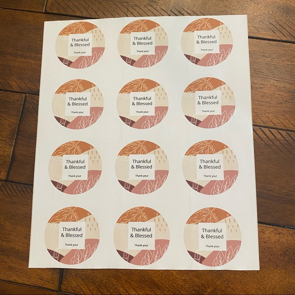 Thankful & Blessed Stickers!